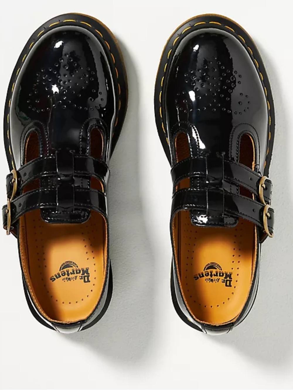 Dr. Martens 8065 Mary Janes Patent Leather Shoes Black 5 - Picture 2 of 8